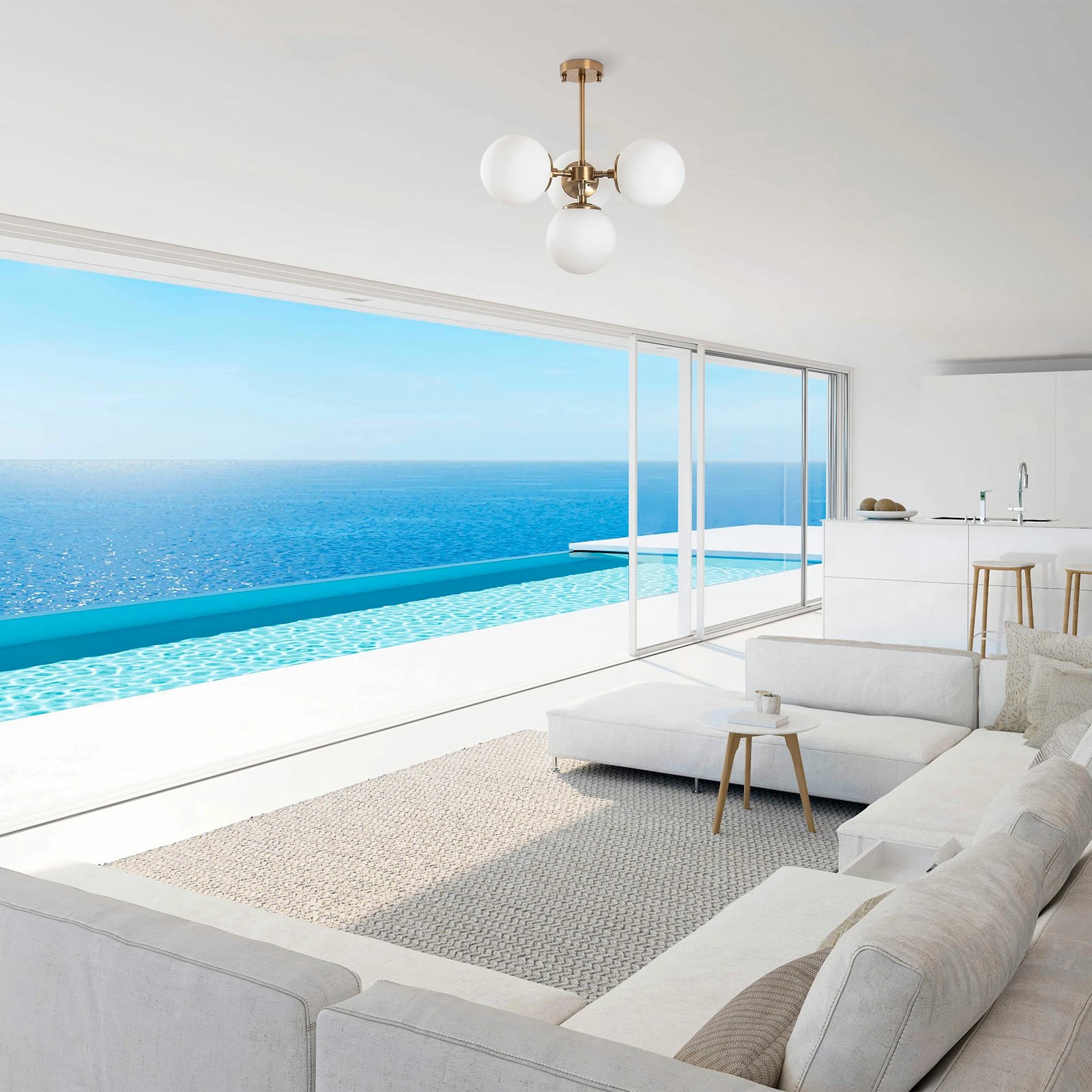 Llambë tavani Opviq, Akkas - 10061, vintage, 43x43x47 cm