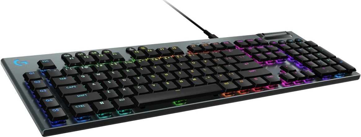 Tastierë Logitech G G915 X, Wired, USB, Mekanike, RGB LED, QWERTY, E zezë