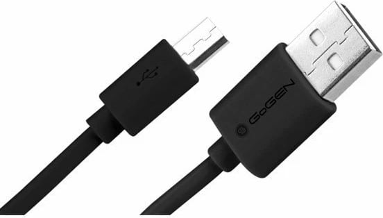 Lidhje Mikro Usb GOGEN GOGMICUSB100MM12 (Zezë, 0.9m)