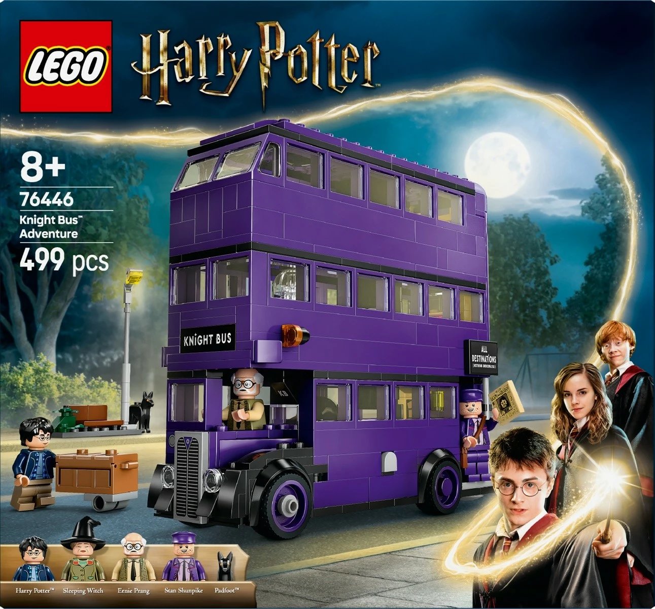 Set LEGO Harry Potter 76446 Adventure on the Knight Bus, 499 pjesë, vjollcë