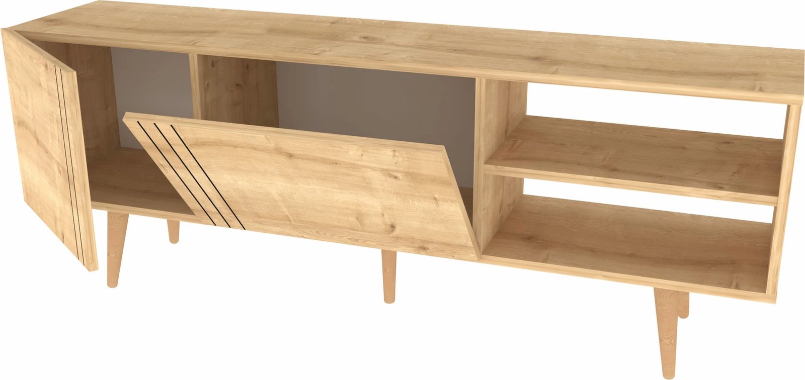 Komodë për TV Hanah Home, Ronas, ngjyrë Sapphire