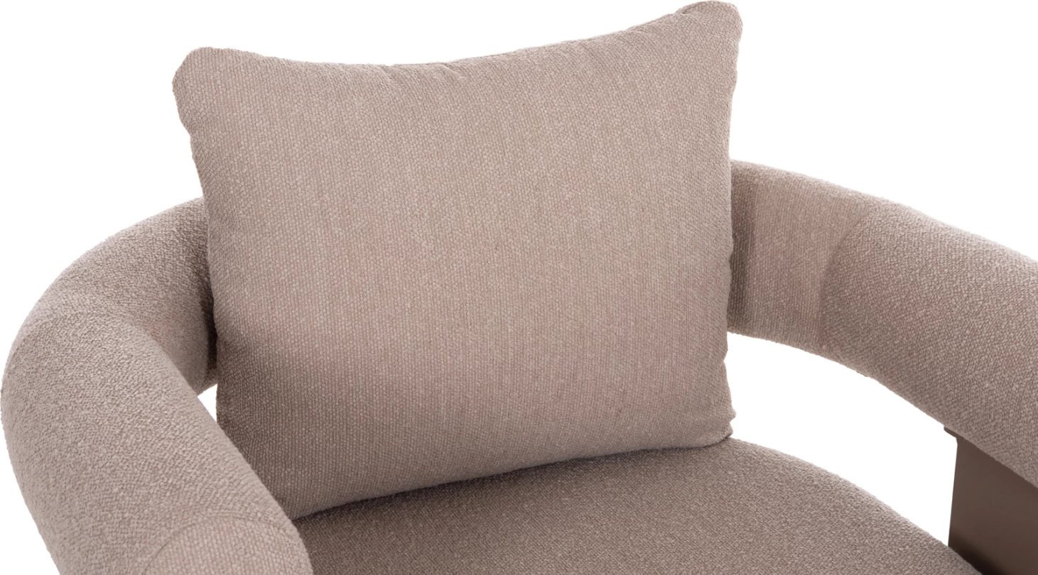 Karrige rrotulluese alumini DECCARD CD6461.02, bezhë, 98x92x69cm