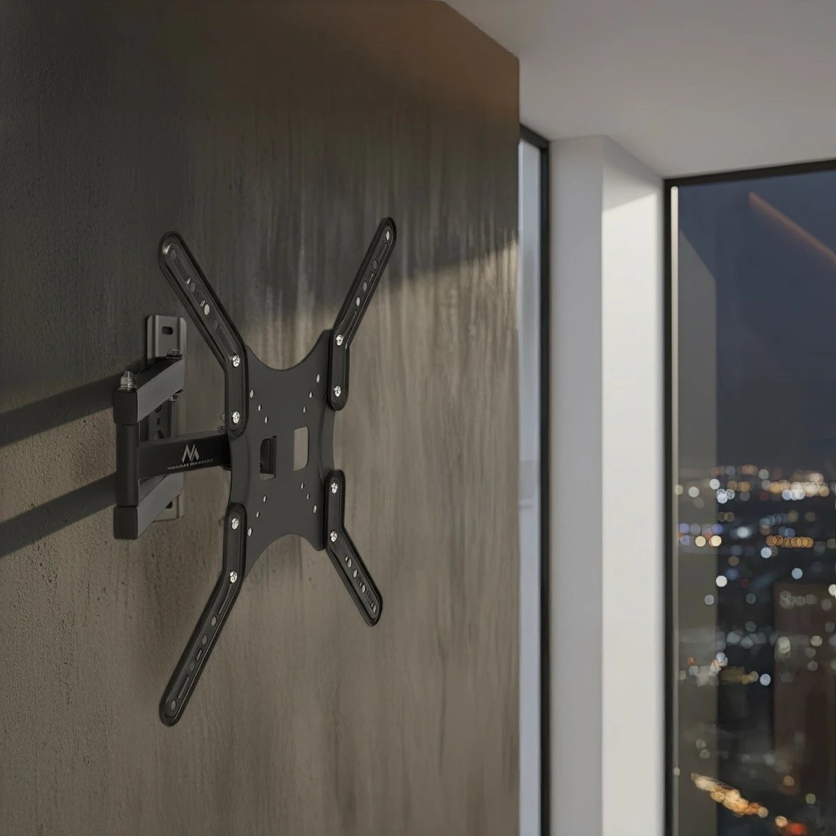 Mbajtës muri për TV/monitor Maclean MC-759 13-60\", deri 30 kg, VESA 400x400, i zi