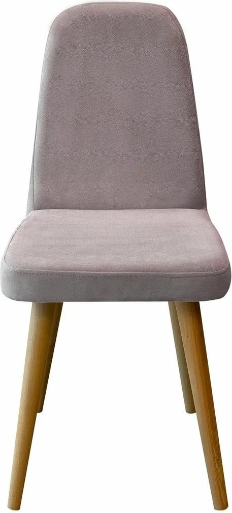 Set tavolinë me karrige për ngrënie, zgjatues, 6 pjesë, Skye Decor, Vina Mini 03 0701, ngjyrë lisi, Soho gri