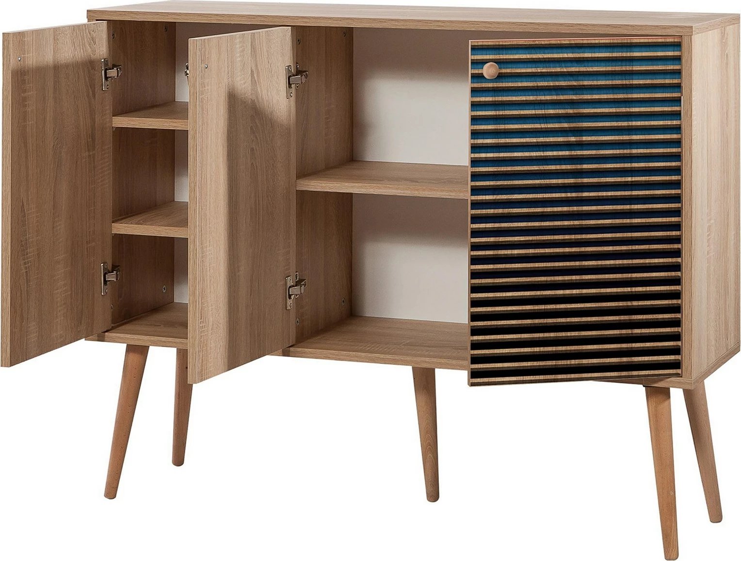 Konsol Hanah Home, Mega-222, ngjyrë lisi Sonoma