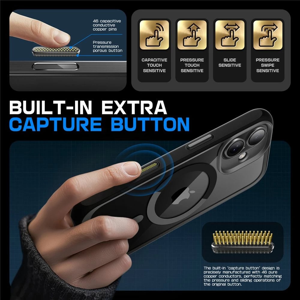 Mbështjellës Supcase UB Mag për iPhone 15 Pro Max, MagSafe, i zi