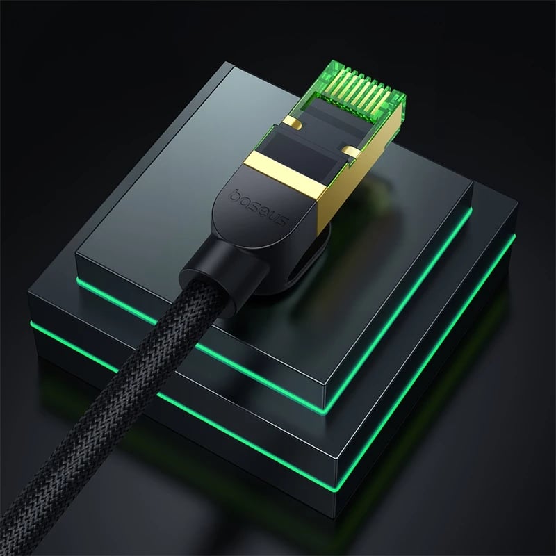 Kabllo rrjeti Baseus Cat 8 RJ45, 40Gbps, 20m, e zezë