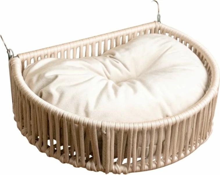 Shtrat për kafshë shtëpiake Hanah Home, Peti, krem