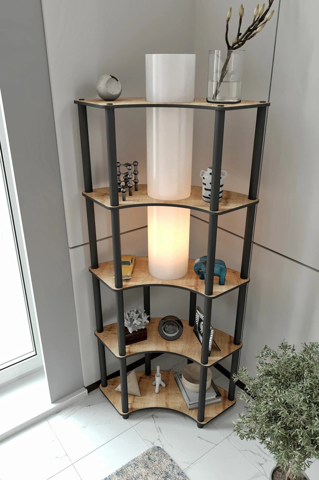 Llambë dyshemeje Opviq, Conrad, ngjyrë lisi