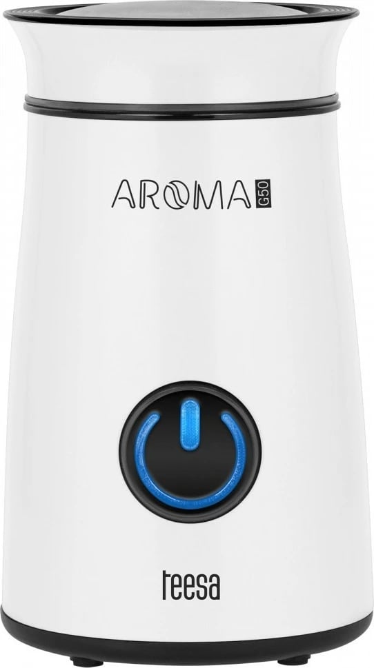 Bluajse kafeje TEESA Aroma G50, 50g, 150W, Bardhë