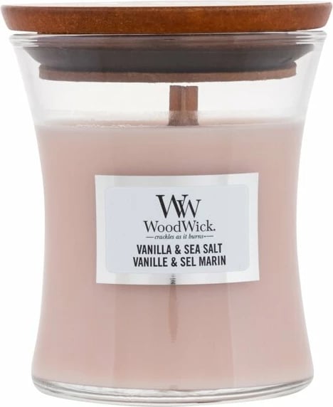 Qiri aromatik WoodWick Vanilla & Sea Salt, 85g