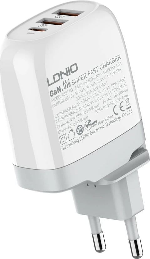 Karikues LDNIO A3511Q (Bardhë)