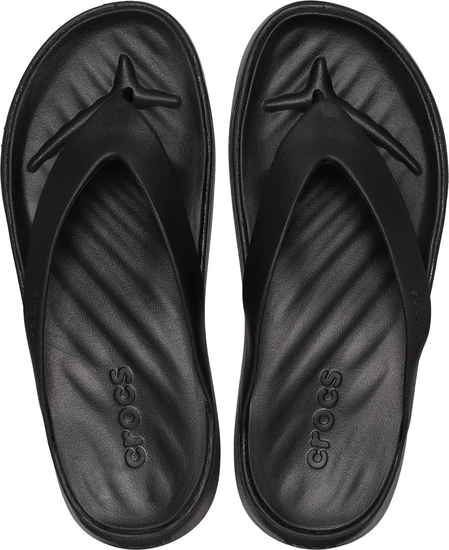 Sandale flip-flop për femra Crocs, të zeza