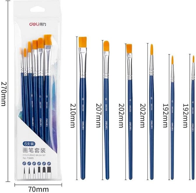 DELI BRUSHA SET NUEVO 1/6 73885