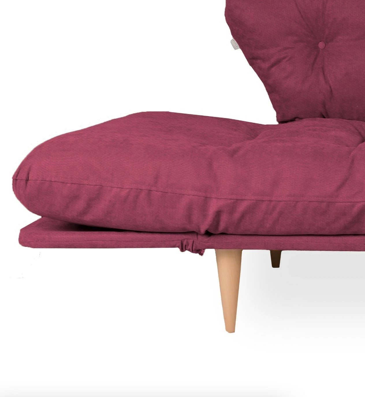 Divan-krevat treshe, ngjyrë e kuqe e errët, Nina Daybed, Atelier del Sofa, GR105