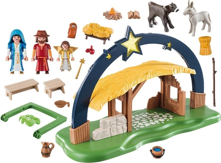 Set lodrash Playmobil Christmas 9494 me ndriçim