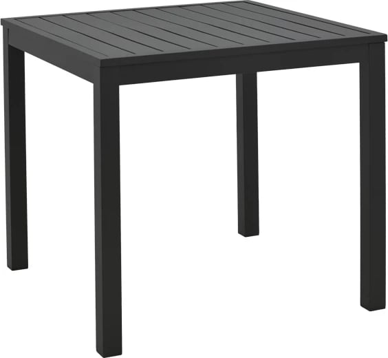 Tavolinë alumini për plazh, ngjyrë e zezë, Kliton, 45x45x41cm