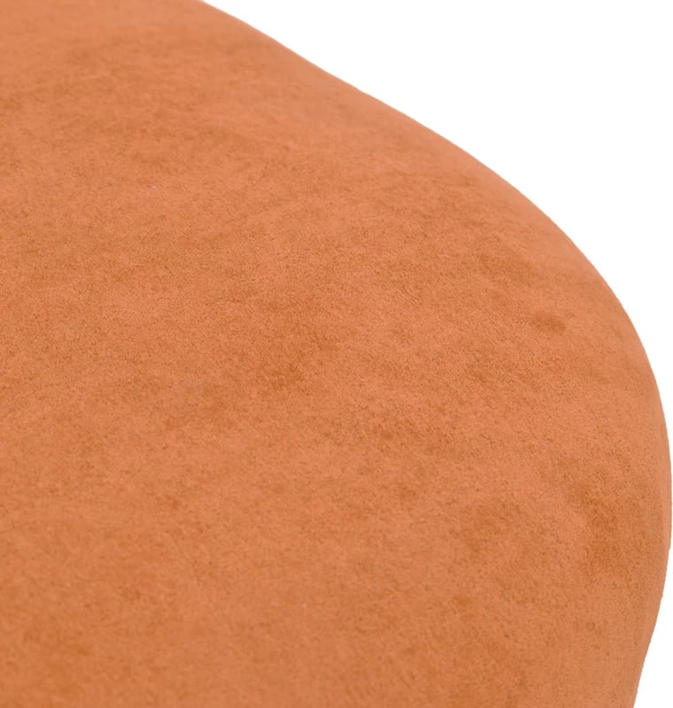 Karrige rrotulluese Zenny, material stof, ngjyrë terrakote, 64x85x68cm