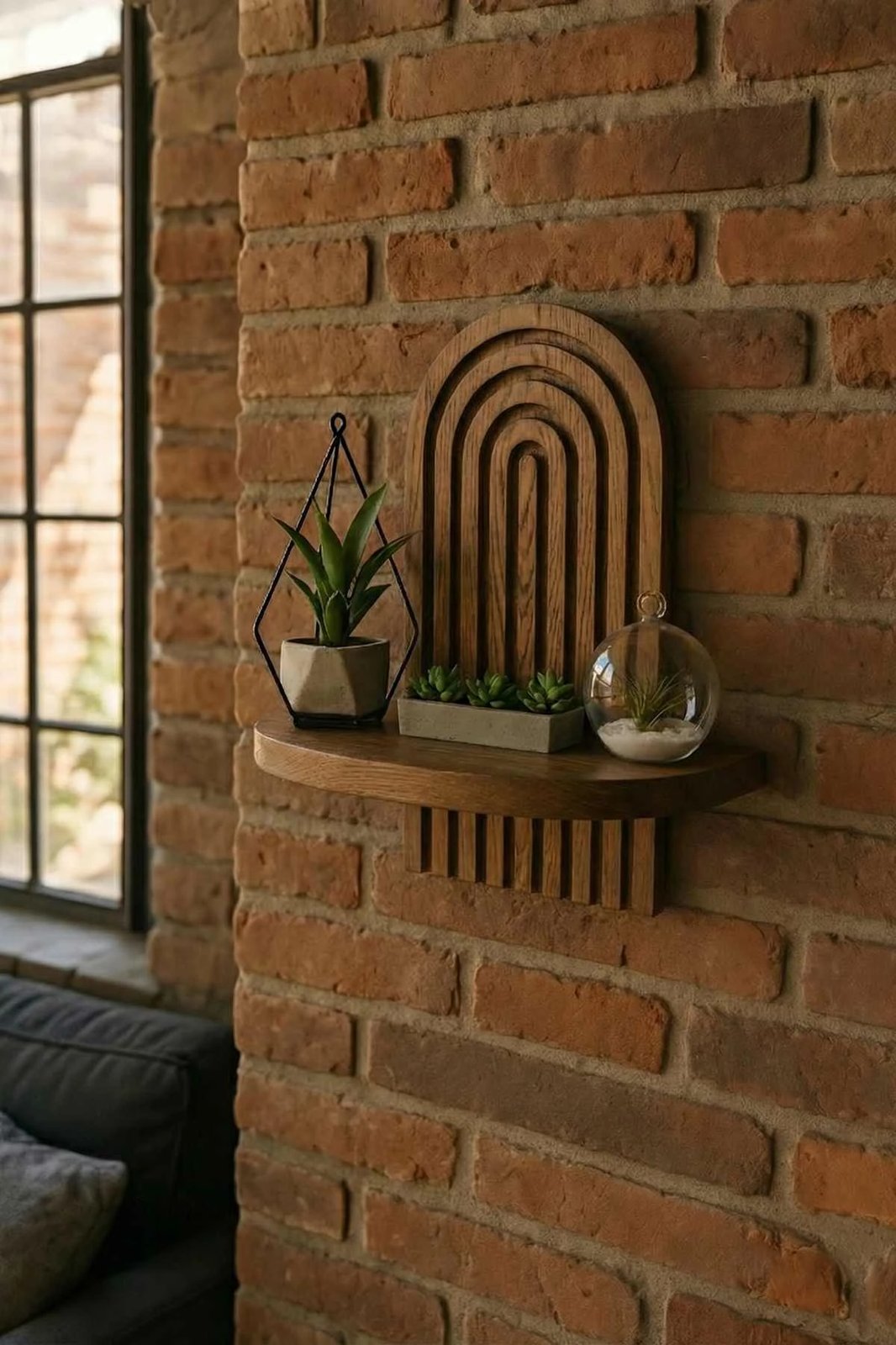 Raft muri dekorativ, ngjyrë wenge, Artmtkwll1