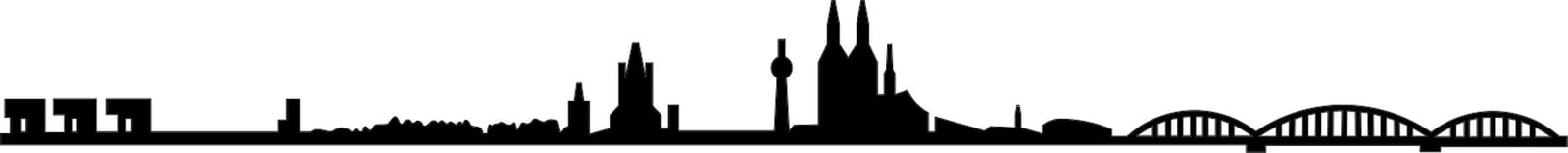 Aksesor dekorativ metalik për mur, skyline i Këlnit, Wallity