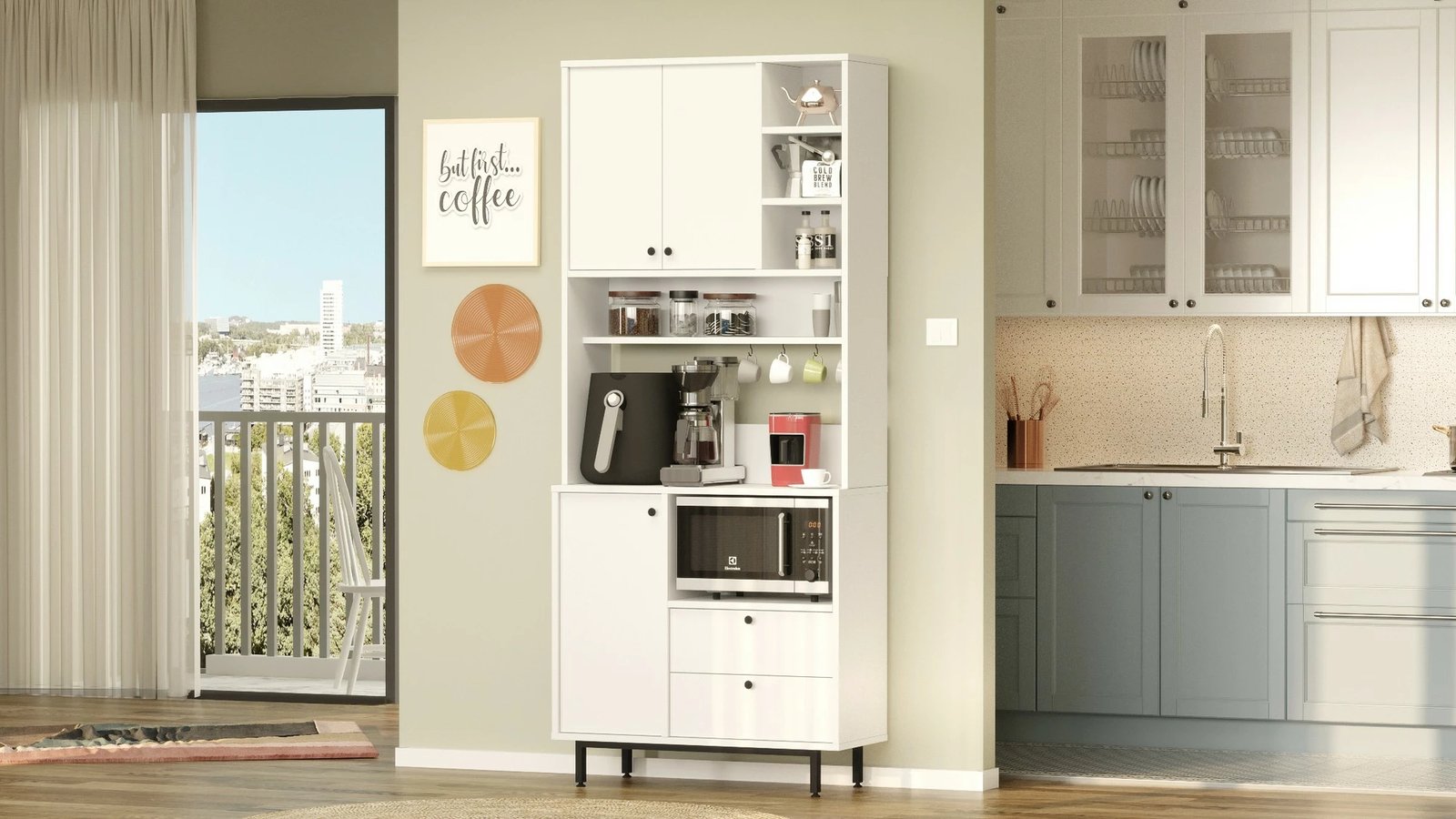 Dollap shumëpërdorimësh, Skye Decor, RE6-W, i bardhë