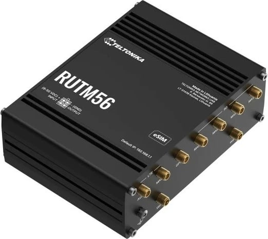 Router TELTONIKA RUTM56, Dual 5G/4G, 5 porta Gigabit, eSIM, i zi