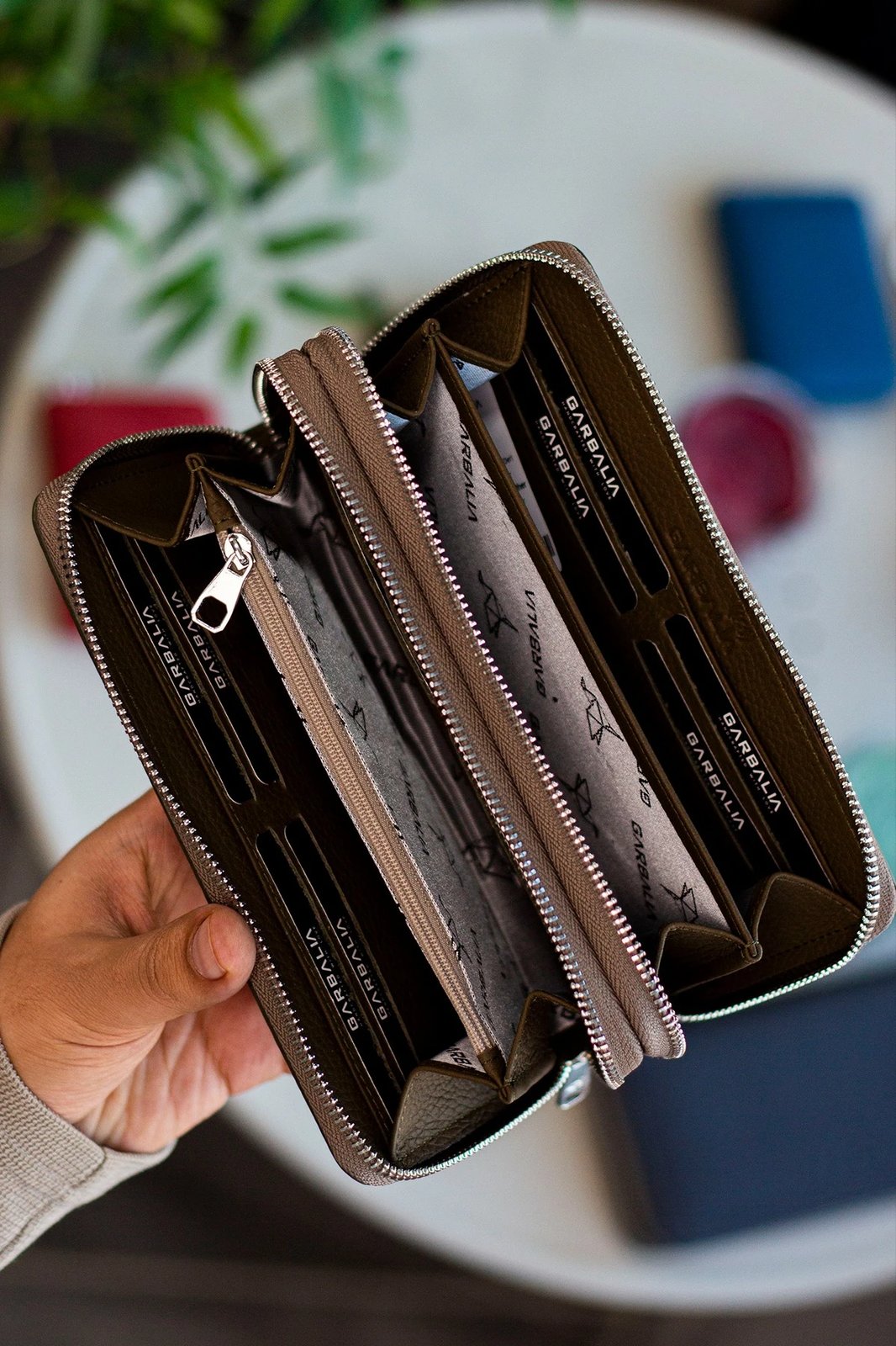 Portofol unisex Zoozie Bags Orleans, ngjyrë e gjelbër