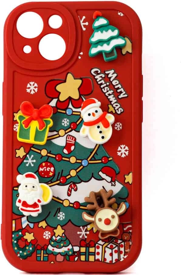 Fotroll për telefon TECH TIME Christmas Edition Cherry Red (IP11PROMAX)