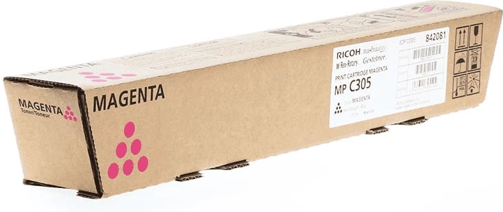 Toner, Ricoh, MP C305 / 842081, kapacitet 4000 faqe, Magenta