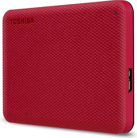 Hard disk ekstern Toshiba Canvio Advance 4TB, USB 3.2, i kuq