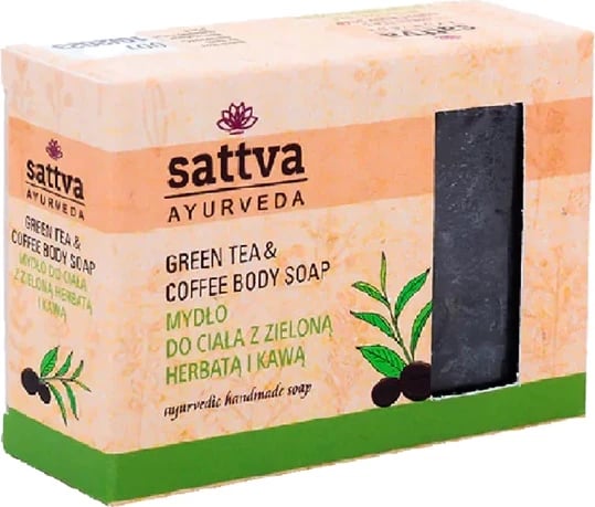 Sapun trupi Sattva Glycerin Green Tea and Coffee për femra 125g