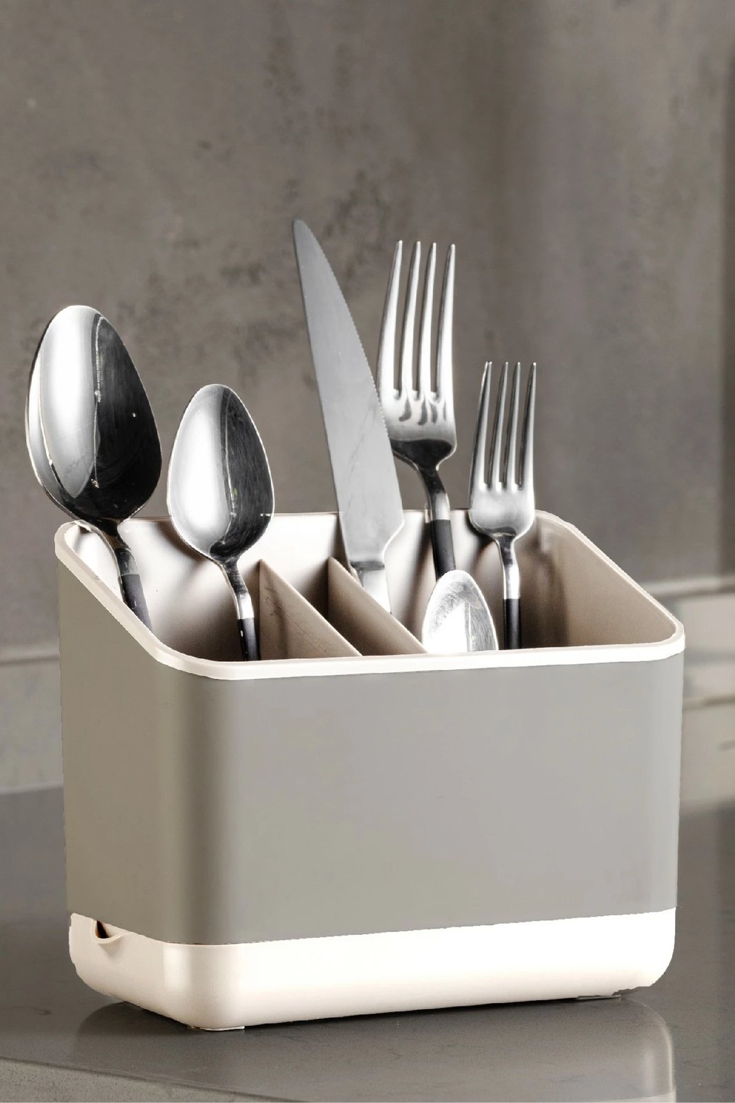 Set organizues plastik, 2 copë, ngjyrë bezhë, 16.5x10x14cm, Hermia 2LIBNM-8052