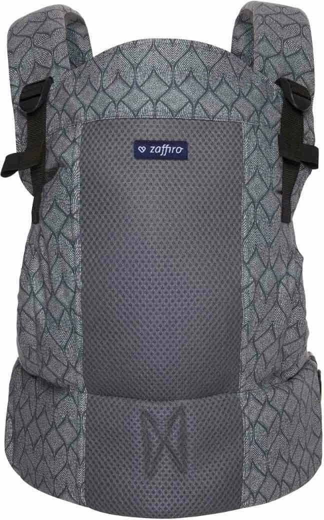 Mbajtëse bebe ergonomike, WOMAR Zaffiro ERGO AIR, panel i rregullueshëm 25x26–37x46 cm, rrjetë AIR për ajrosje, brez beli 65–140 cm, 0.55 kg, blu