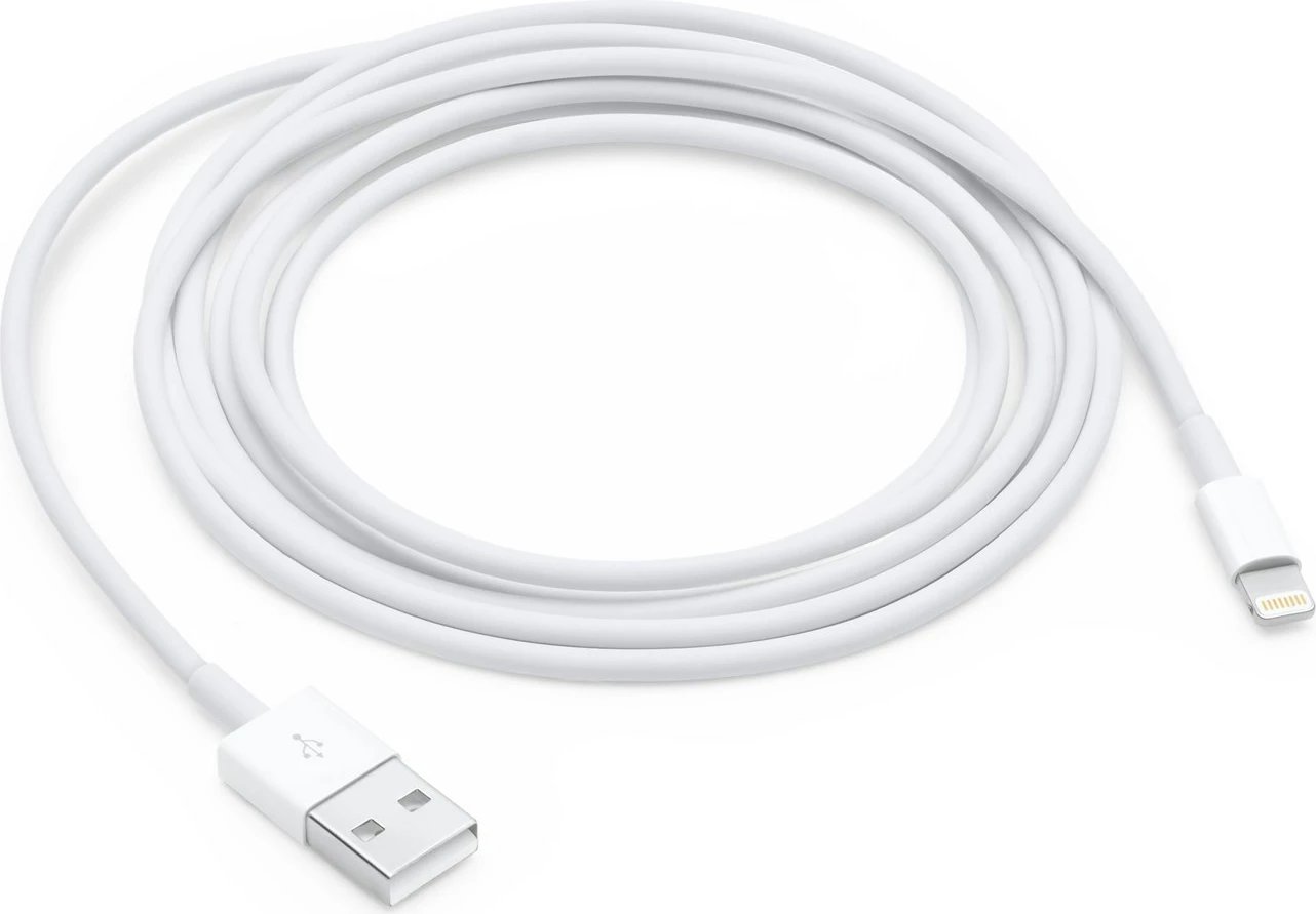 Kabllo karikuese Apple Lightning, USB, e bardhë