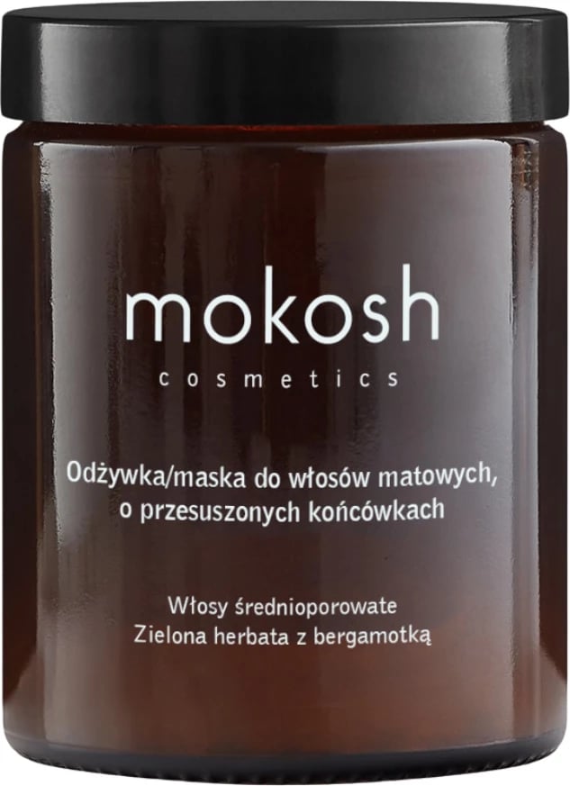 Balsam dhe maskë për flokë Mokosh Green Tea me Bergamot për femra, 180ml