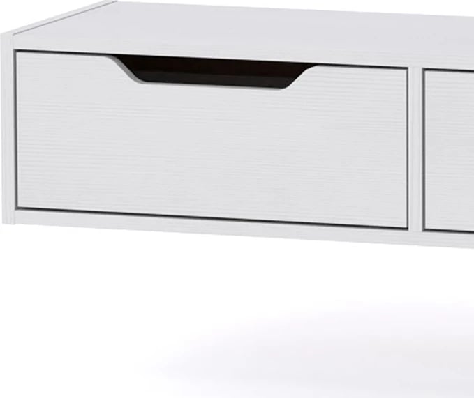 Konsolë e varur për tualet Alberto e bardhë 100x32.5x22cm