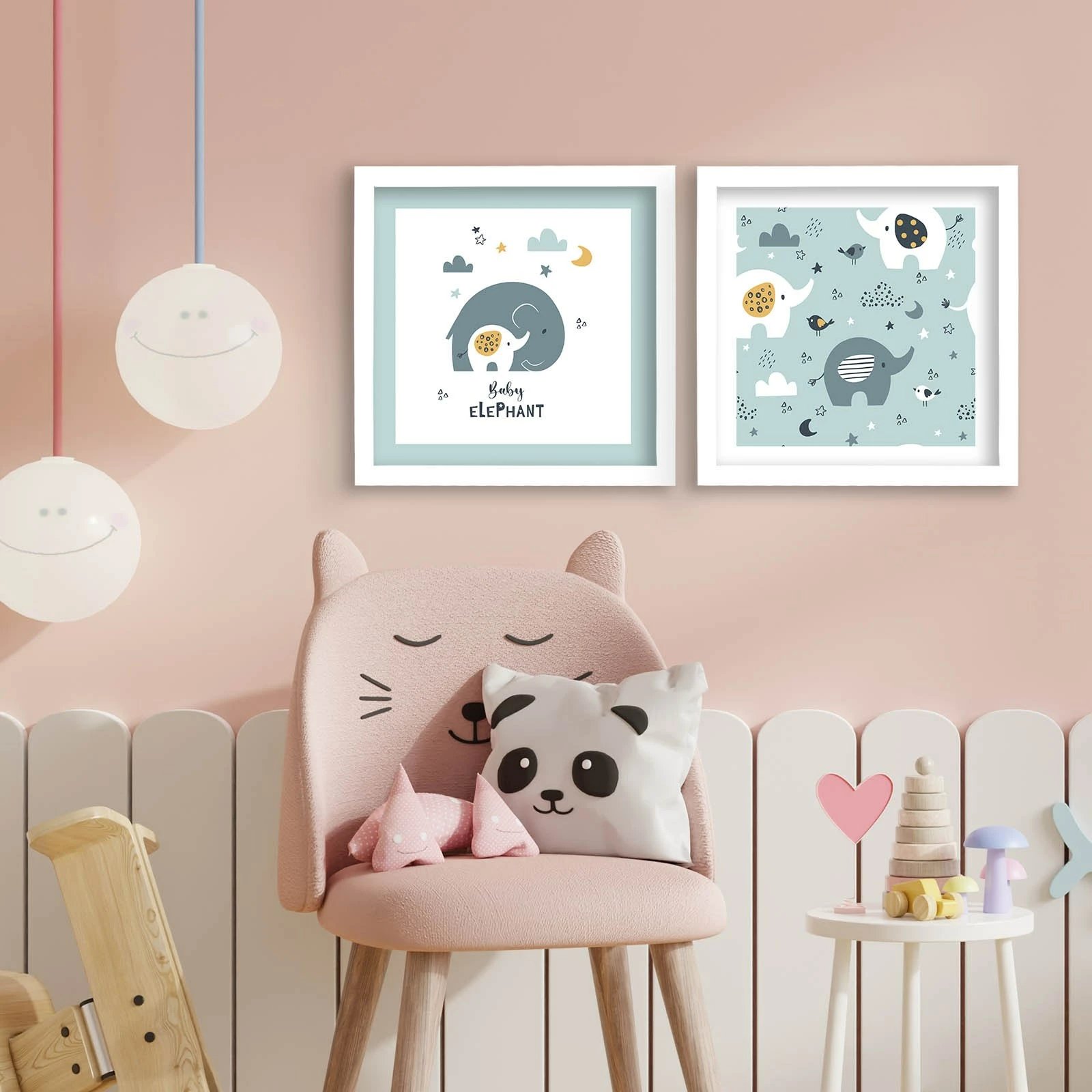 Pikturë dekorative me kornizë MDF (2 copë), Wallity, 2P3333BCT-015