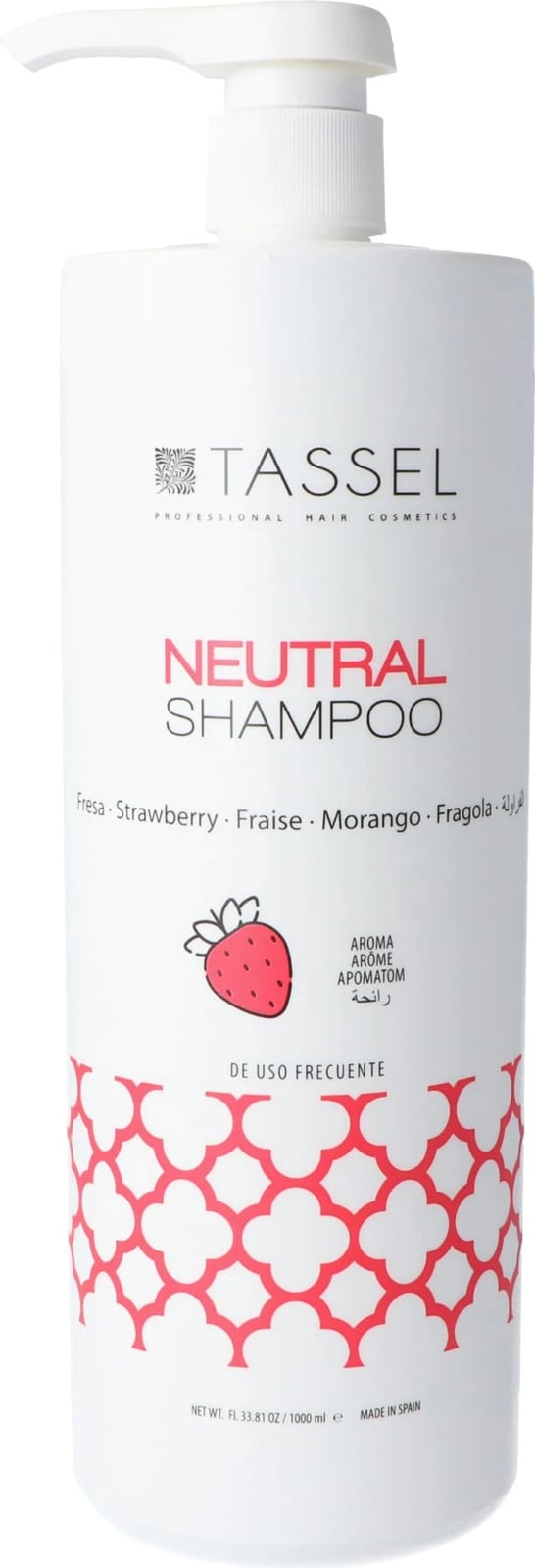 Shampon neutral për flokë unisex Eurostil 1L, luleshtrydhe