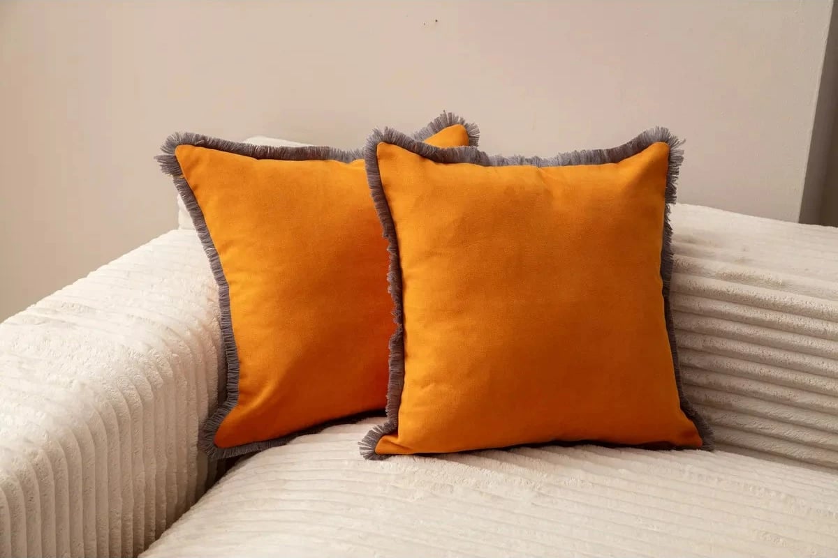 Set mbulesash për jastëkë (2 copë), Evila Originals, Sacakli, portokalli v1