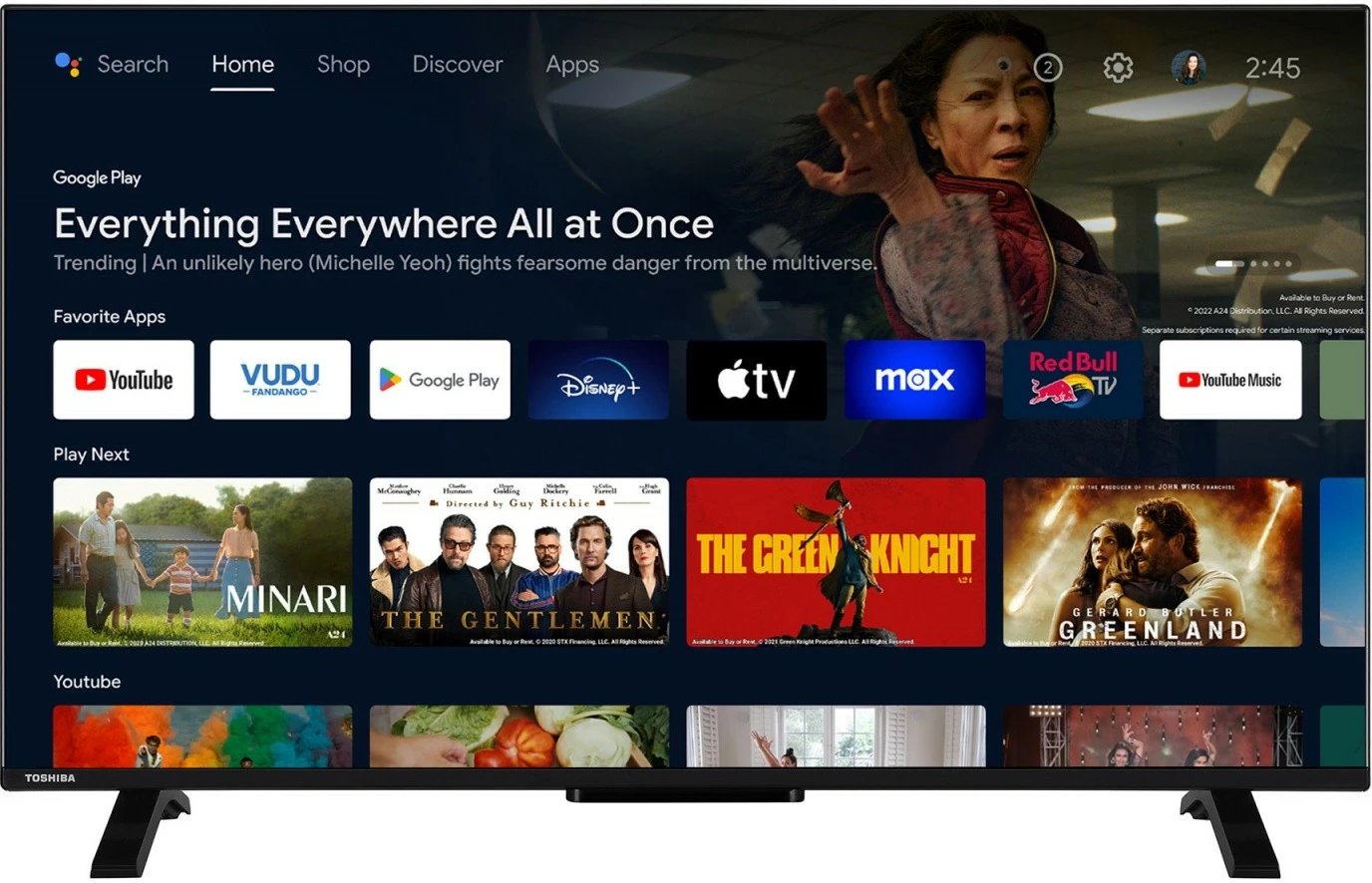 Televizor Smart Toshiba 40LA2363DG, 40 inç, Full HD, Android TV, i zi