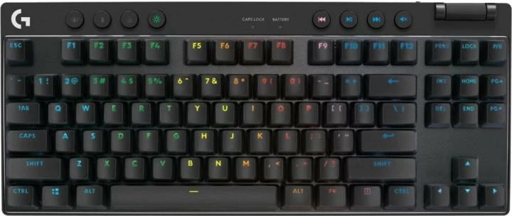 Tastierë gaming, Logitech, G PRO X TKL (920-012136), pa kabllo Bluetooth, layout US, e zezë