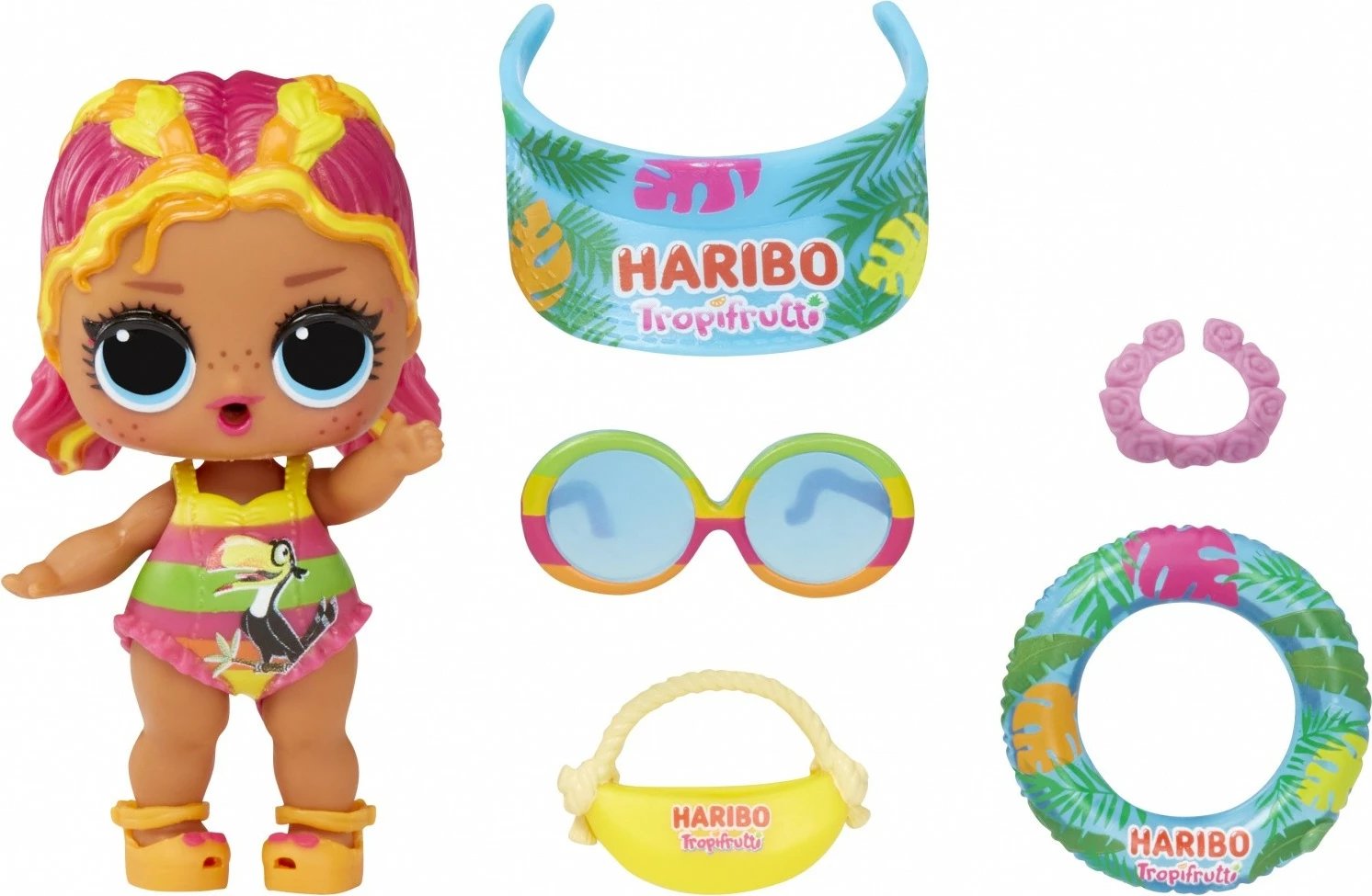 Set lodrash LOL Surprise Loves Mini Sweets X HARIBO, MGA, 18 copë, shumëngjyrëshe