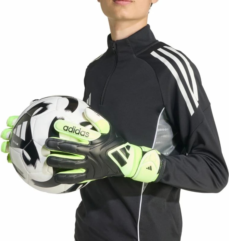 Doreza portieri për fëmijë adidas, të zeza/jeshile
