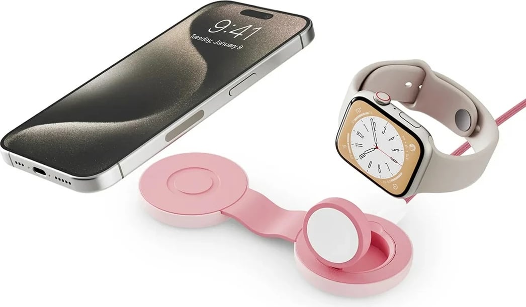 Karikues portabël Twelve South ButterFly SE, për Apple, USB Type-C, rozë