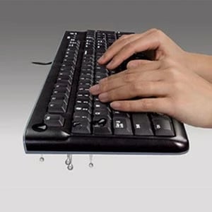 Tastierë Logitech K120, Full-size (100%), Wired, USB, QWERTY, E zezë