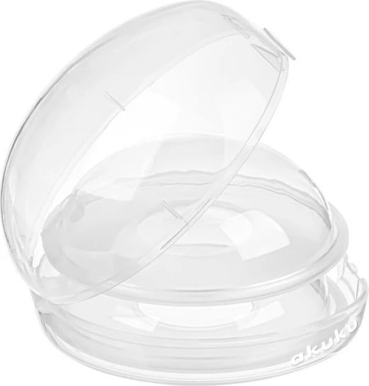 Guaska laktacioni, AKUKU, silikon pa BPA, transparente, set 2 copë