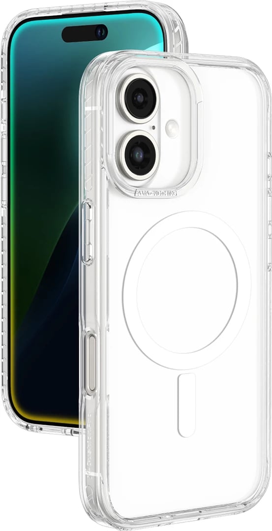 Mbështjellës AmazingThing Titan Pro Mag me unazë magnetike për iPhone 16 Plus, Transparent
