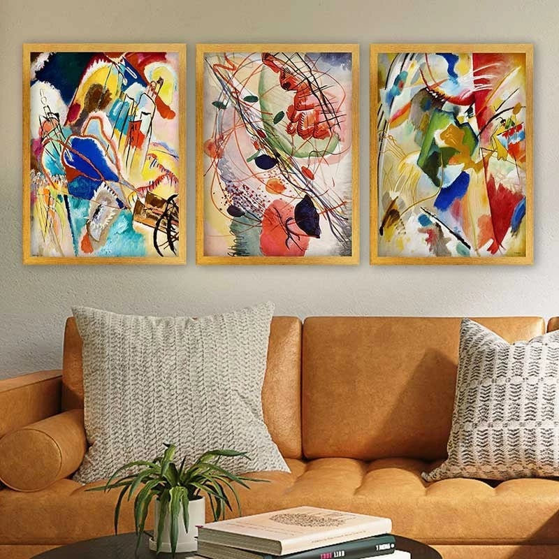 Pikturë dekorative me kornizë (3 copë), Wallity, 3AC_UN2763120 _3545