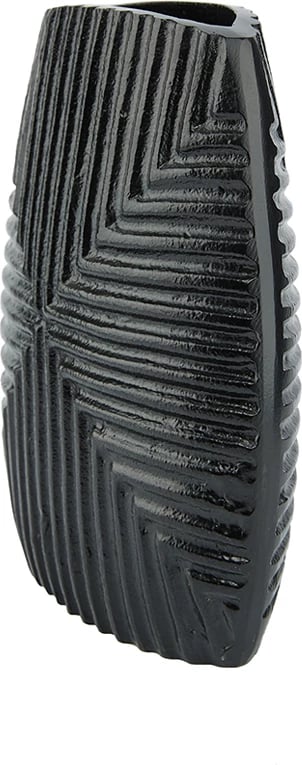 Vazo LINEAR, alumin, e zezë, 21x8x24cm