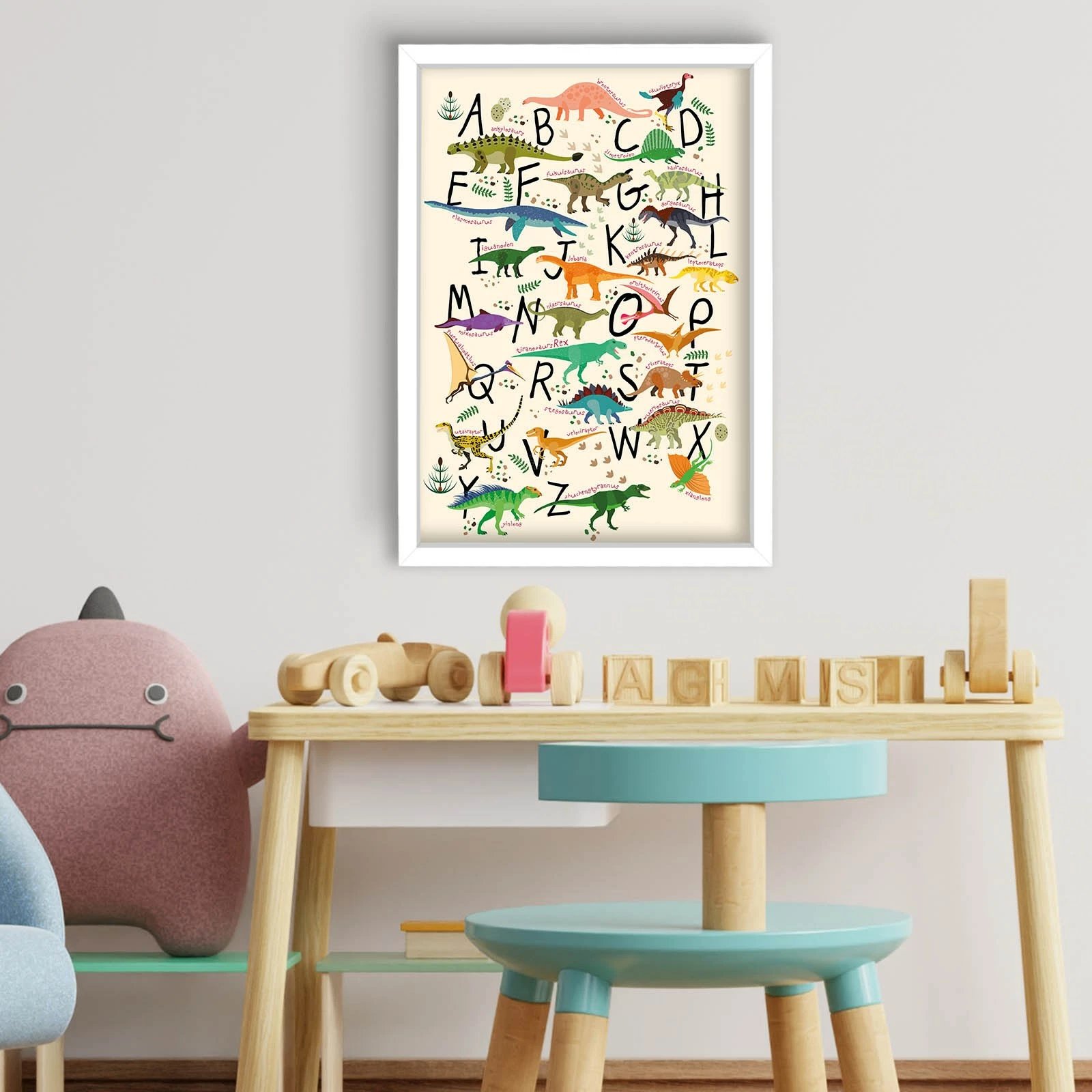 Pikturë dekorative me kornizë MDF, shumëngjyrëshe, 38x53cm, Wallity 3853BCT-001